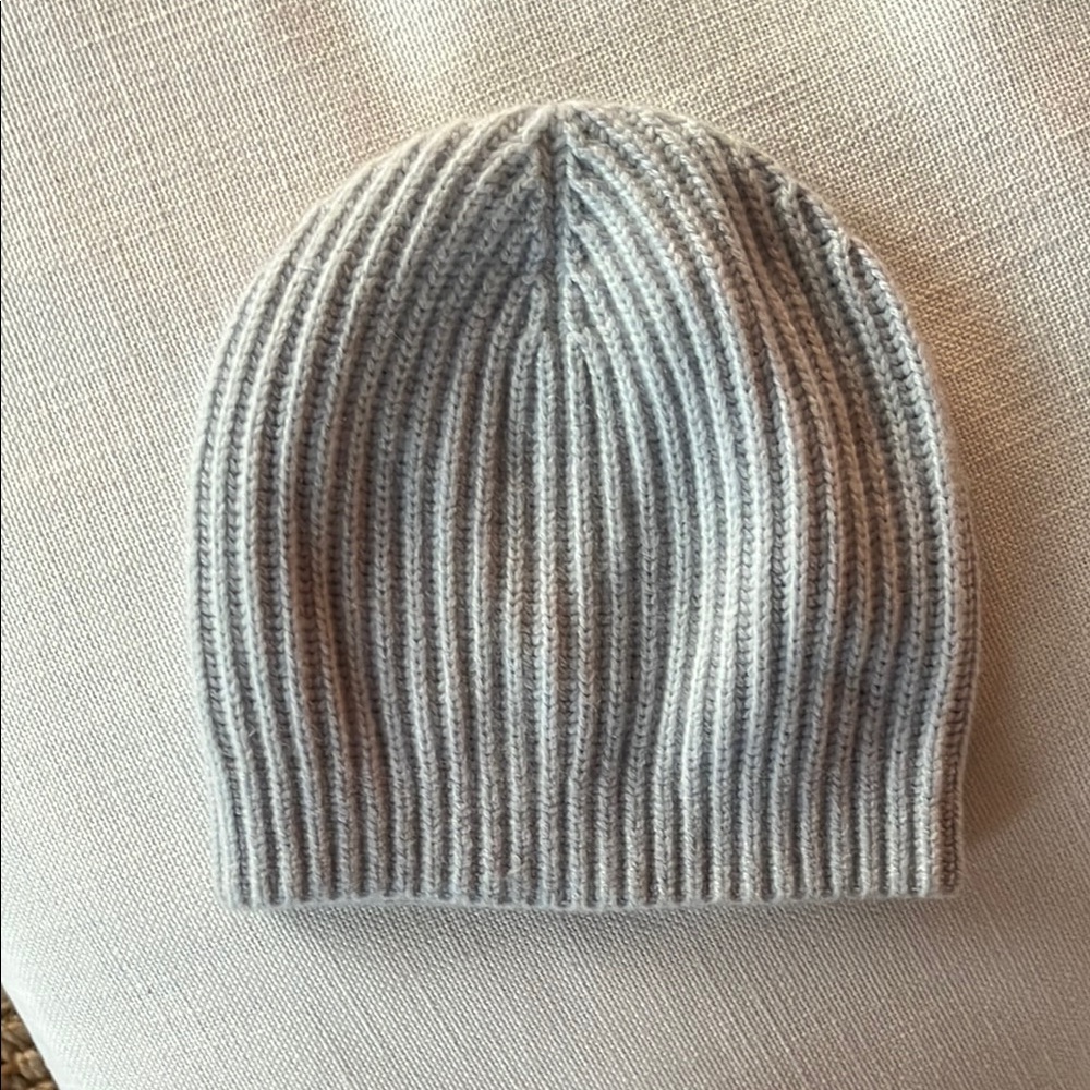 Club Monaco Gray Ribbed Knit Hat